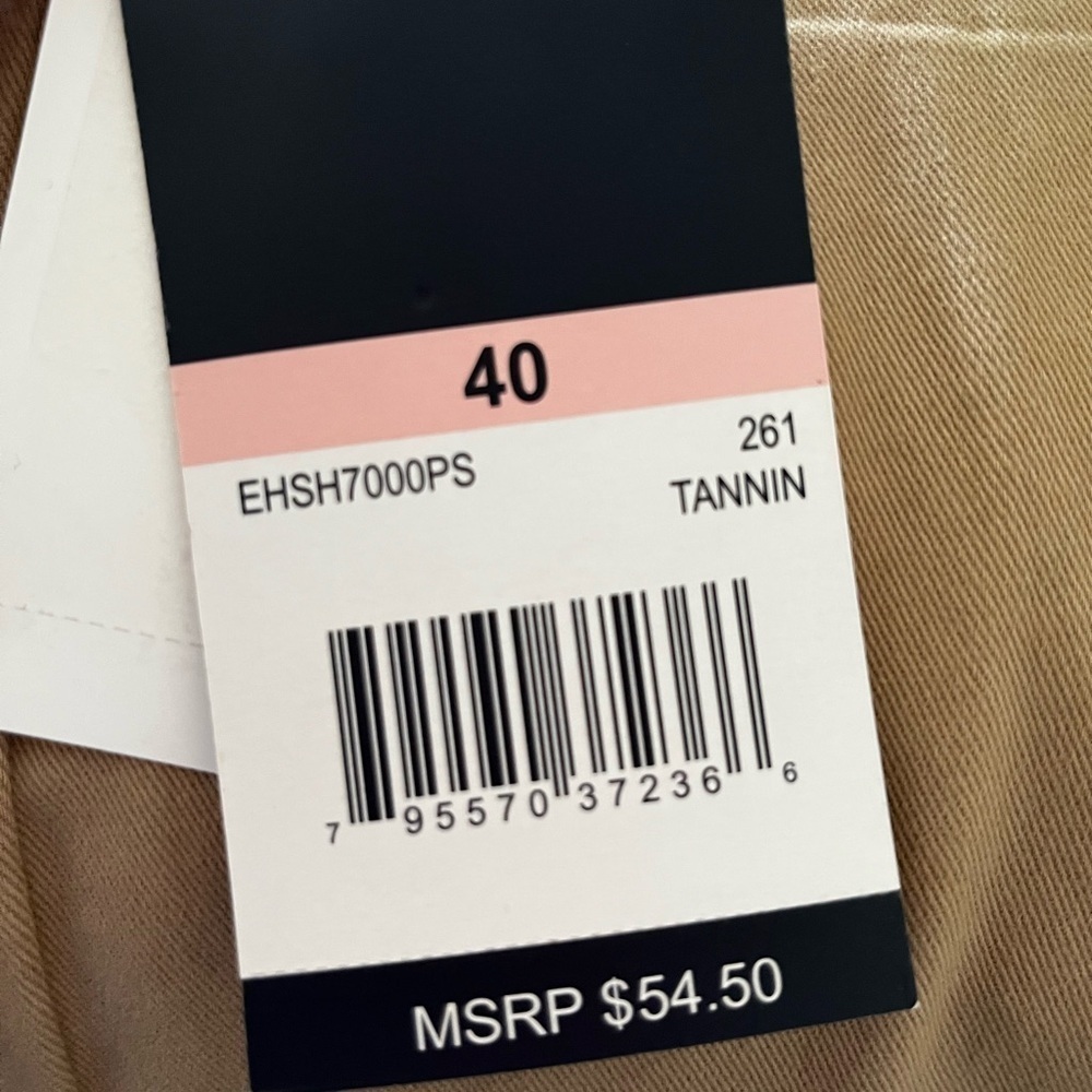 Perry Ellis America NWT Khaki Men’s Shorts, Size: 40W - Picture 5 of 5